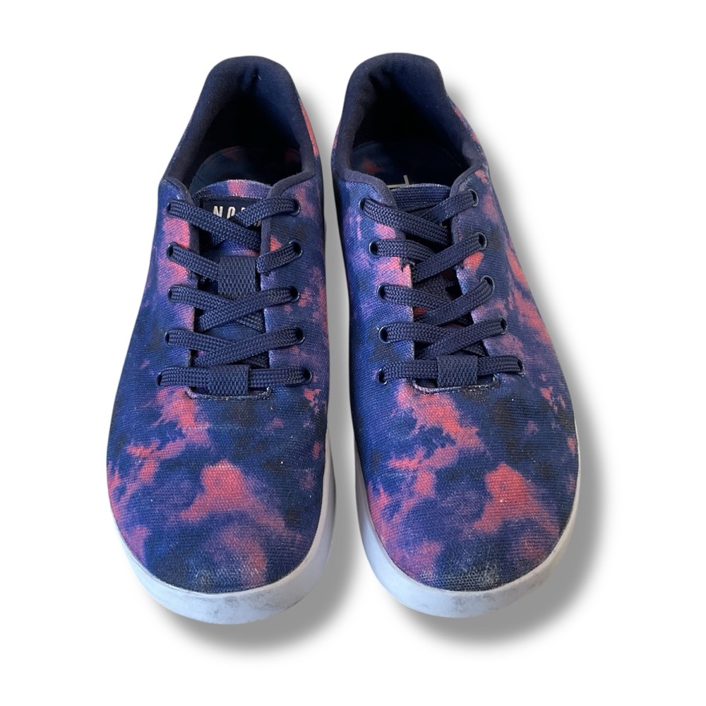 NoBull Midnight Tie Dye Canvas Trainers  Indigo/Pink Size 7
